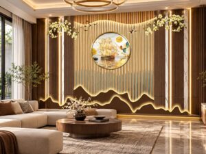 Tranh Lam Sóng Thuận Buồm Xuôi Gió Phòng Khách DS582741