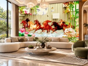 Tranh Mã Đáo Thành Công Phòng Khách Sang Trọng DS583716
