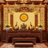 Tranh Phòng Thờ Đức Lưu Quang Hoa Văn Truyền Thống Sang Trọng DS861327